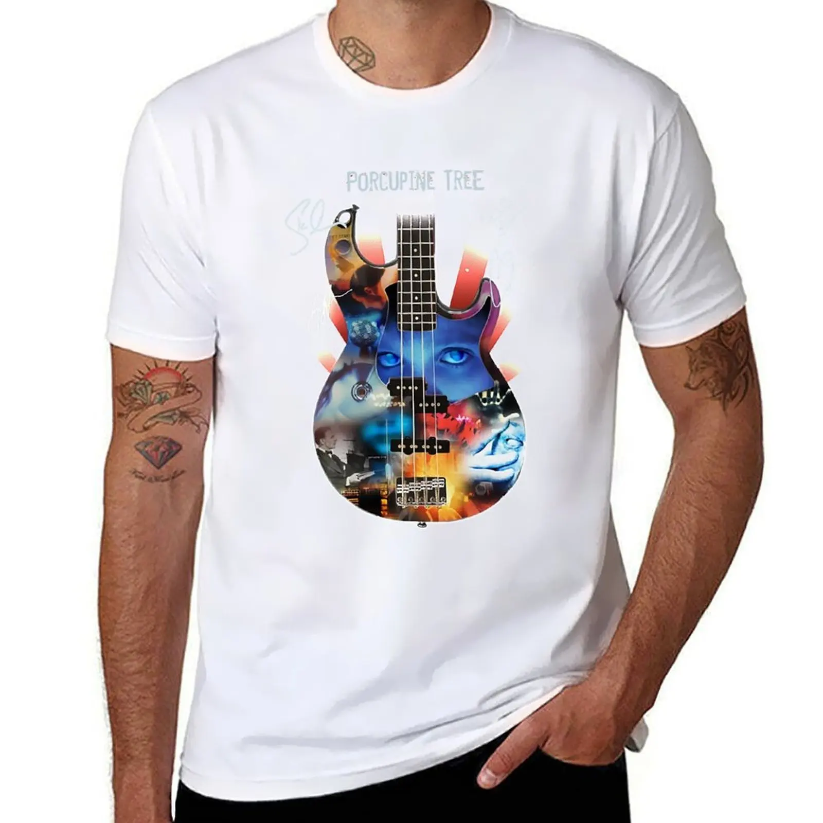 

PORCUPINE-TREE GUITAR-SIGNATURE shirt T-Shirt g man t shirts for men man t shirts high quality luxury brand T-Shirt