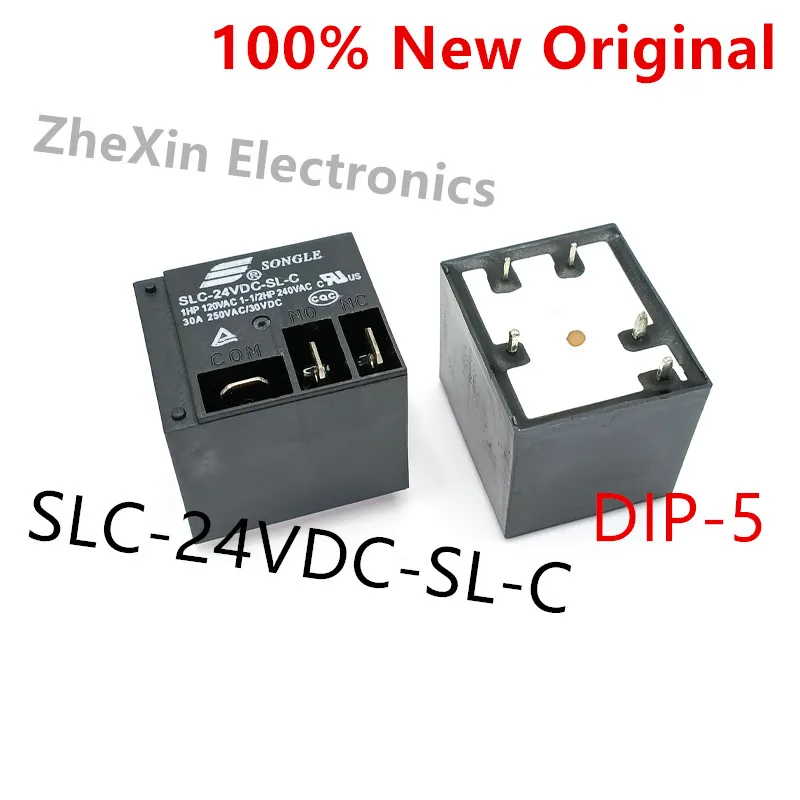 5-10PCS/Lot    SLC-24VDC-SL-C 、SLC-12VDC-SL-C 、SLC-05VDC-SL-C   DIP-5   New original Relay A set of normally open  SLC-24V-SL-C