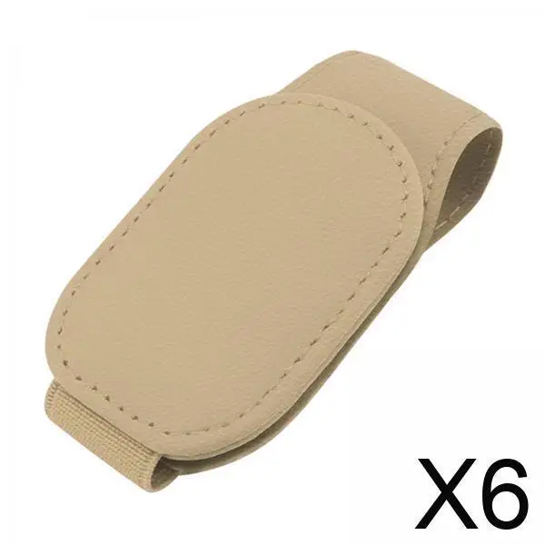

Universal Magnetic Car Sun Visor Glasses Holder Durable PU Leather Clip Organizer for Suvs Trucks and Cars