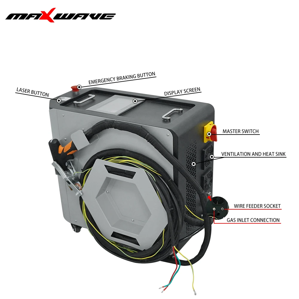 Handheld 1500w Fiber Laser welding Machine Laser Cleaner Rust Removal Laser cutting machine сварочный аппарат