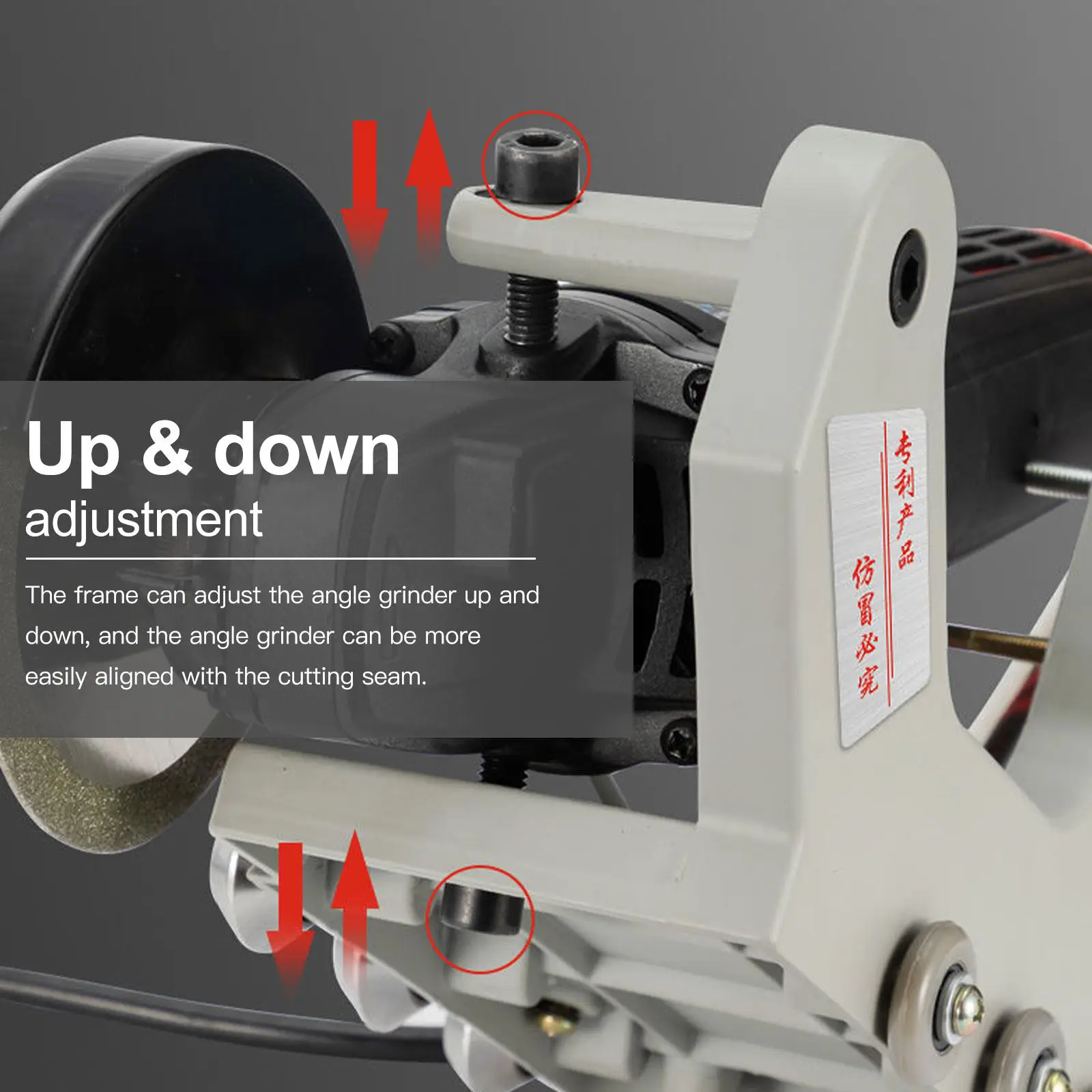 

Комплект из 1 шт.: Стойка-держатель для машины для очистки швов плитки, алюминиевый сплав, простая установка, регулируемая конструкция с роликами, эффективная для швов напольной плитки
