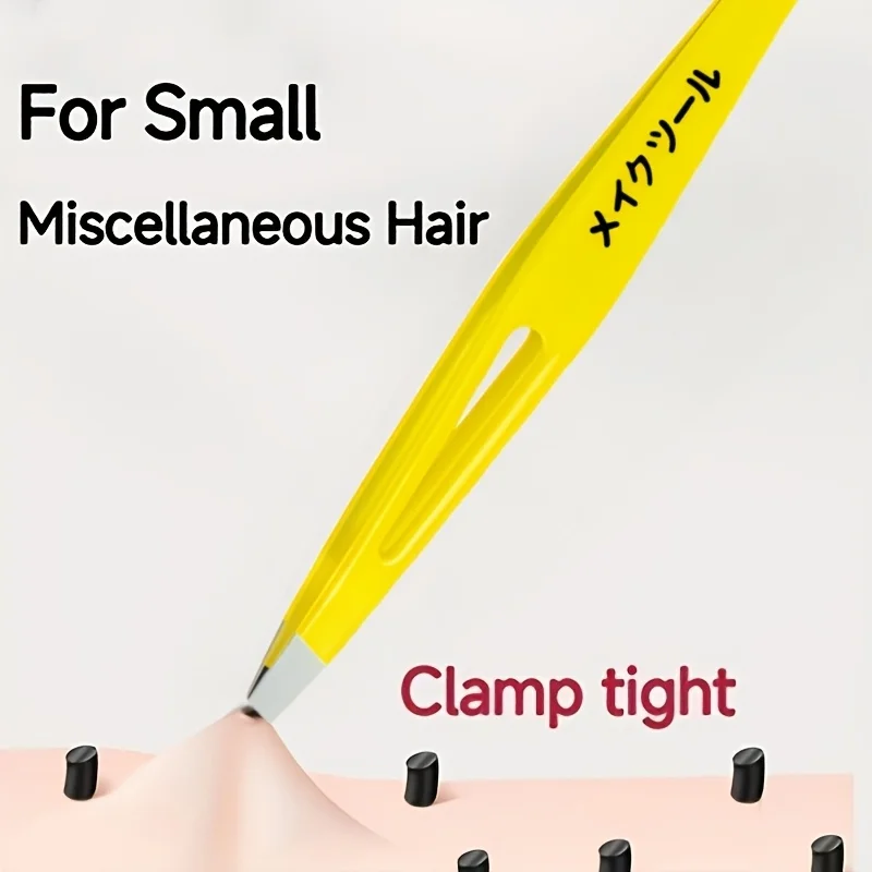 High-Quality Stainless Steel Eyebrow Tweezers Hair Removal Facial Care Tools Eyebrow Shaping Trimming and Beard Care Tool