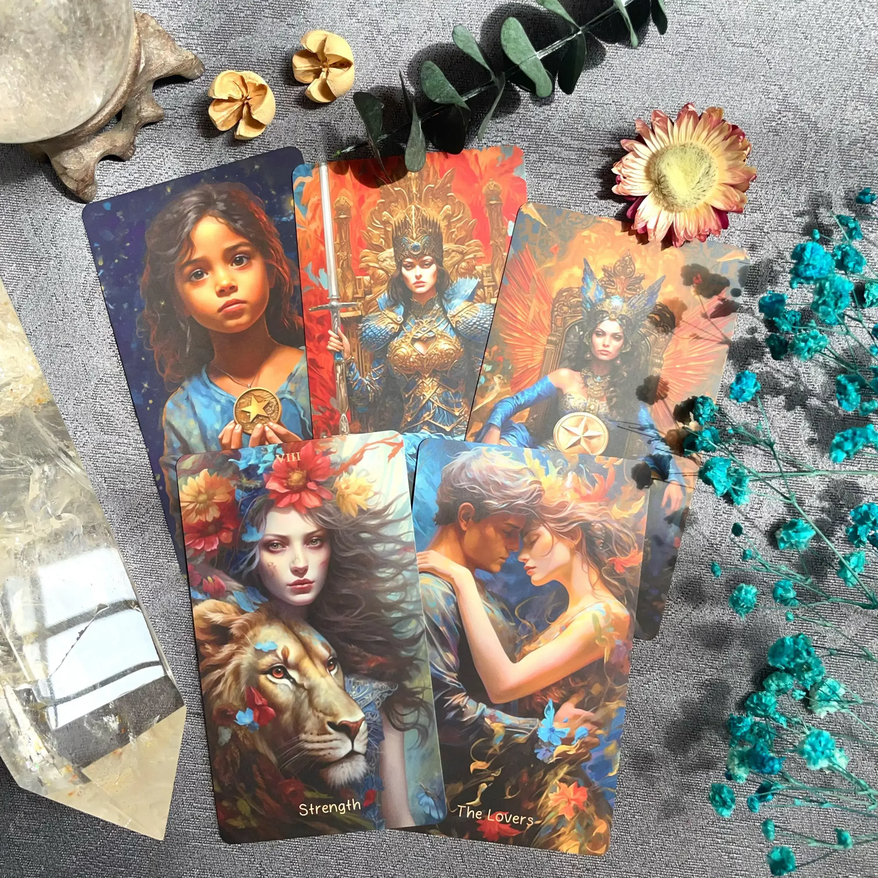 High Quality Oracle Divination Deck Original Genuine Kingdom of Light Tarot Cards Russian Spanish Exquisite Collection Gifts Set