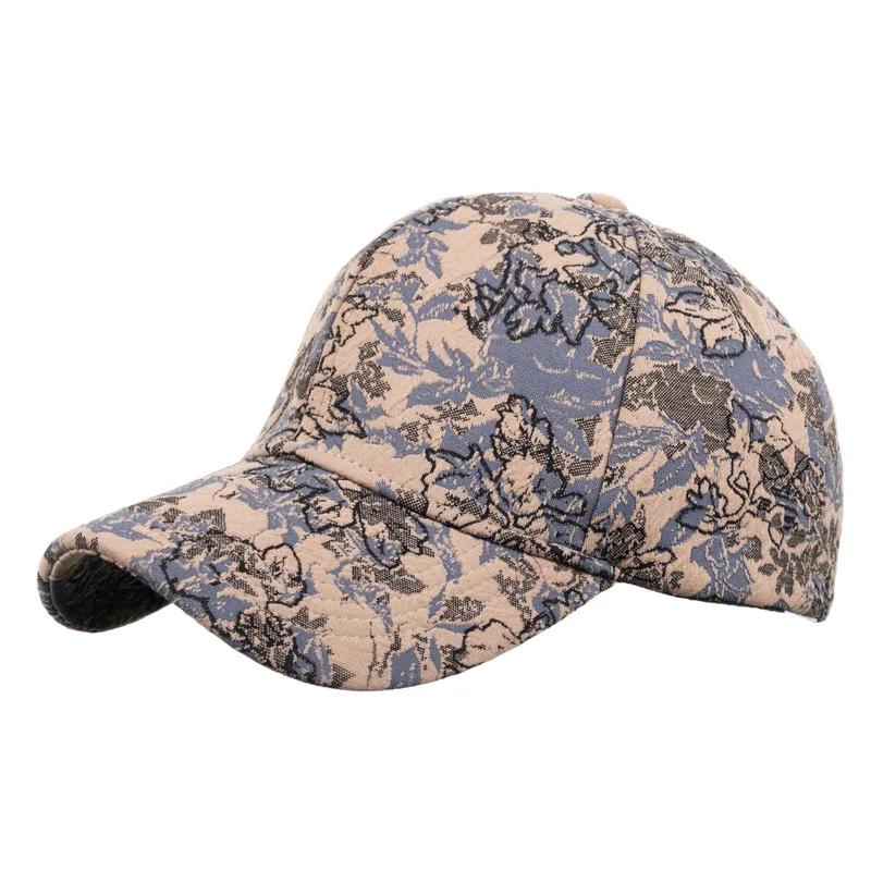 New Spring Ethnic Style Outdoor Sun Protection Hat, Spring and Autumn High-End Jacquard Hard-Cap Baseball Cap