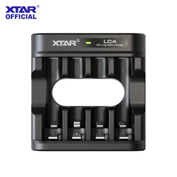 XTAR LC4/LC8 charger compatible for 1.5V AAA/AA Battery With Indicator Rechargebale Li-ion Battery