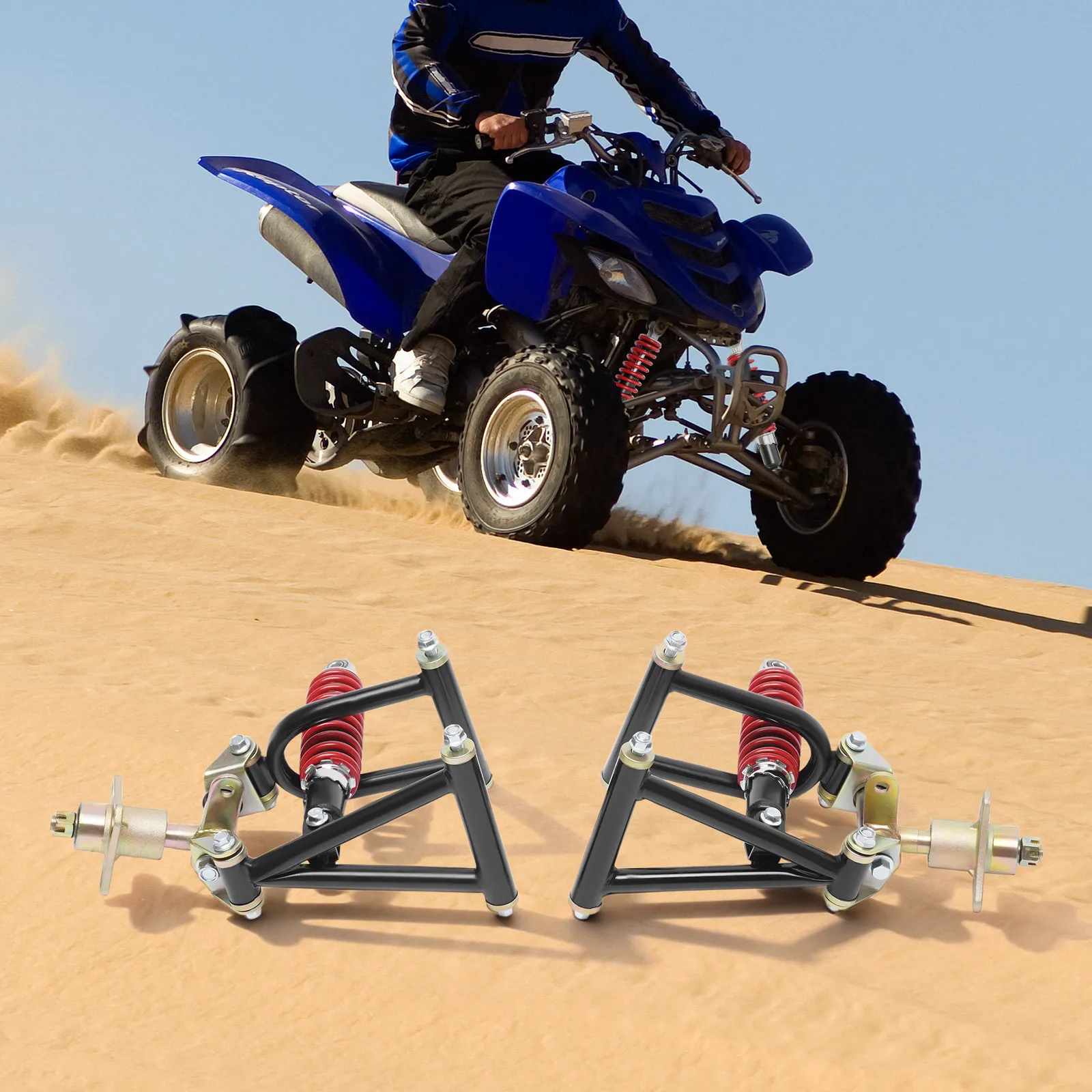 ذراع التأرجح للتعليق الأمامي من Go Kart Buggy، مجموعة ذراع التعليق Go Kart، طقم ذراع التأرجح الأمامي 220 مم