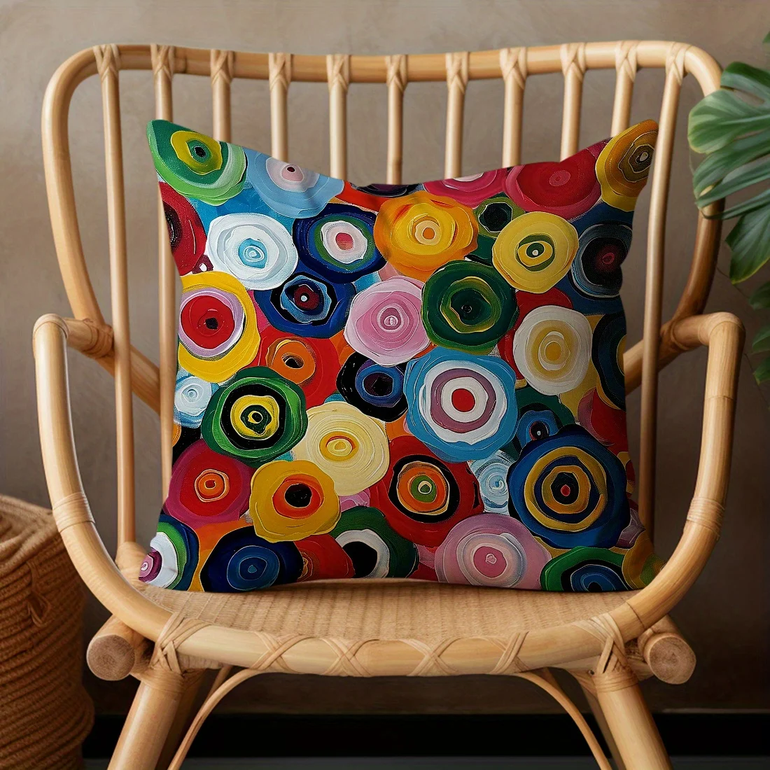 4 stuks lichte luxe mandala kussensloop, woondecoratie in Scandinavische stijl, bijpassende bank erker beddengoed