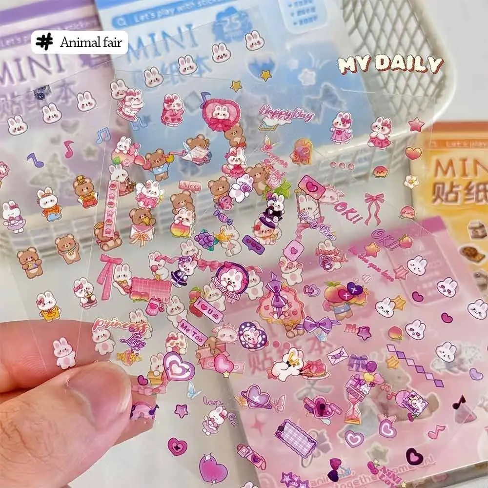 25 unids/set de pegatinas para uñas sin repetición, pegatinas autoadhesivas multifunción para tazas, pegatinas suaves de dibujos animados en relieve para decoración de uñas