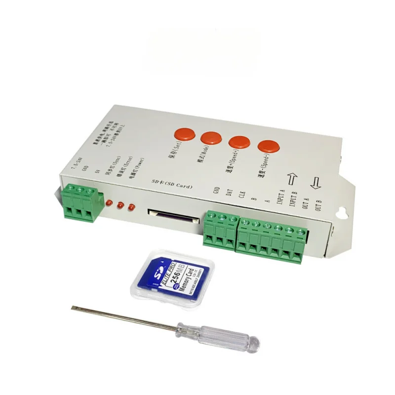 LED Module Controller T1000S Programmable led Controller Full Color Module Magic Color Light Strip Programming Controller