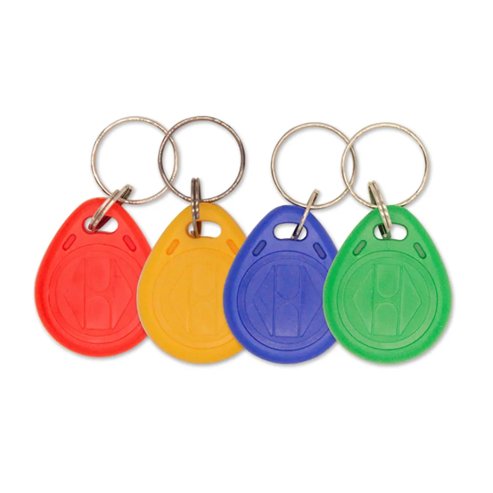 10Pcs 125khz RFID EM4100 TK4100 Key Fobs Token Tags Keyfobs Keychain ID Card Read Only Access Control RFID Card