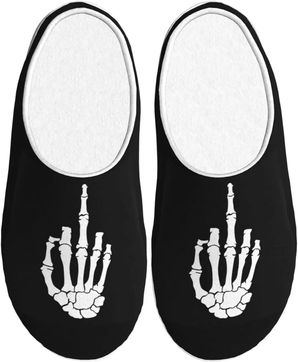 

Cute Halloween Decor TPR Cotton Non-Slip Flannel House Slippers For Women Men