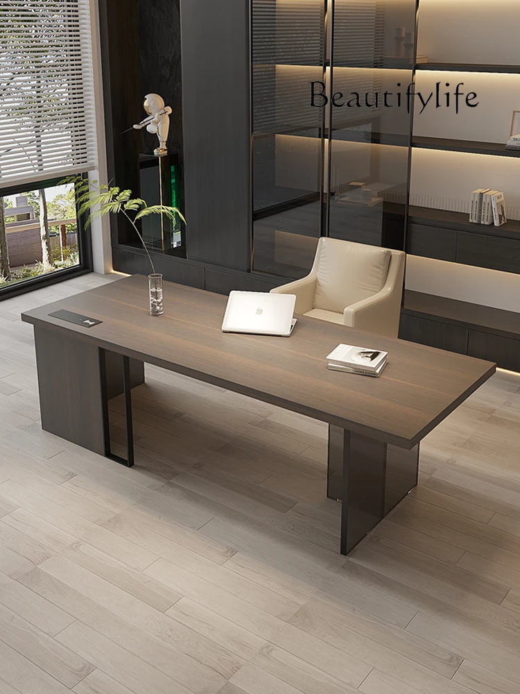 

Light luxury Italian minimalist desk Modern minimalist home living room writing desk Office computer desk