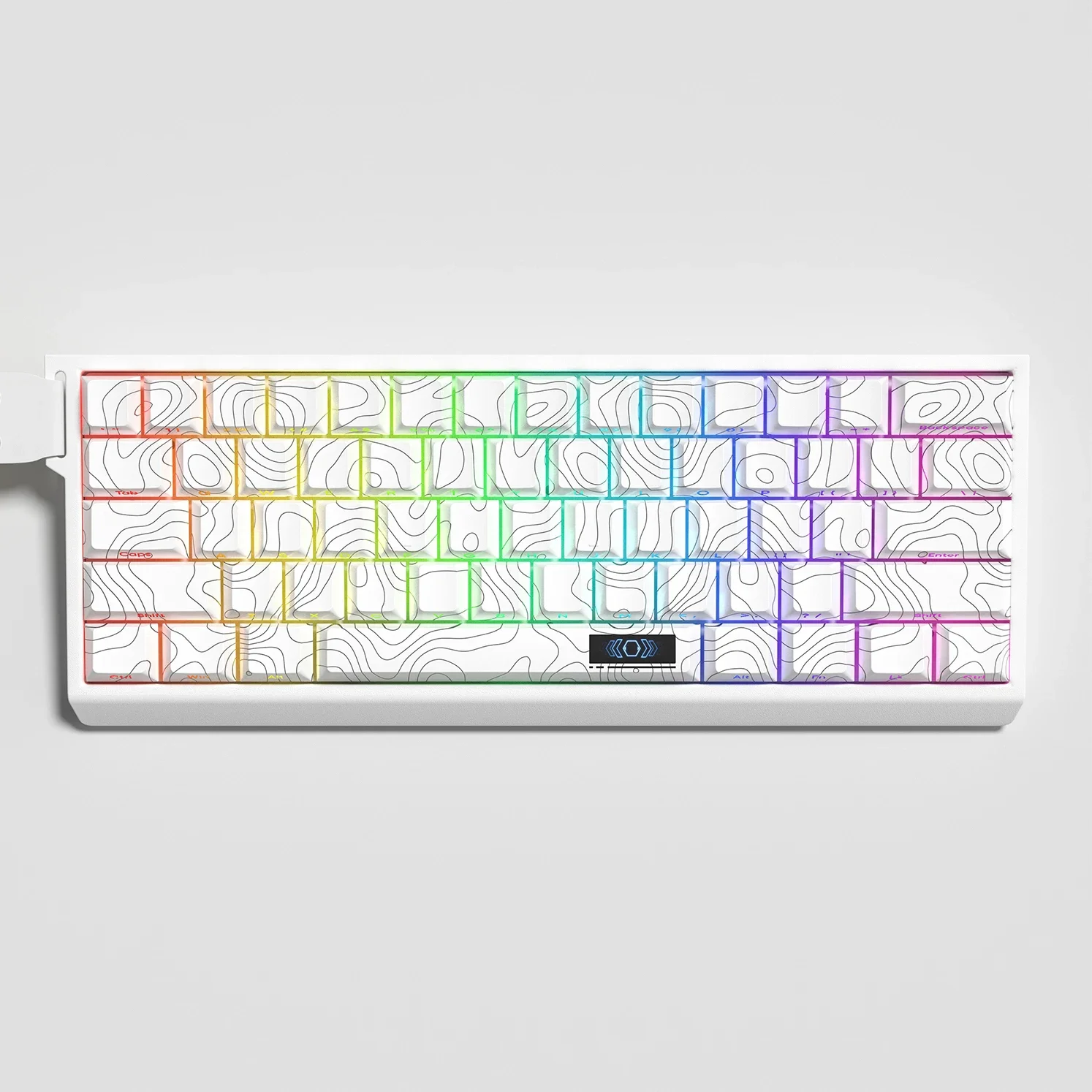 XVX "contour Line" Wooting Original Side Engraved Keycap PBT Creative Personality Light Transmission Keycap Customization