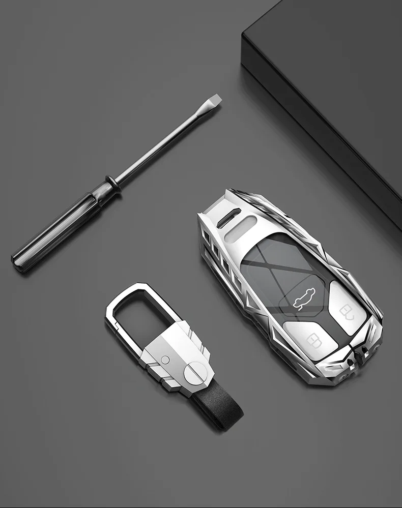 car key protection case car key cover car metal key protection case for Audi car