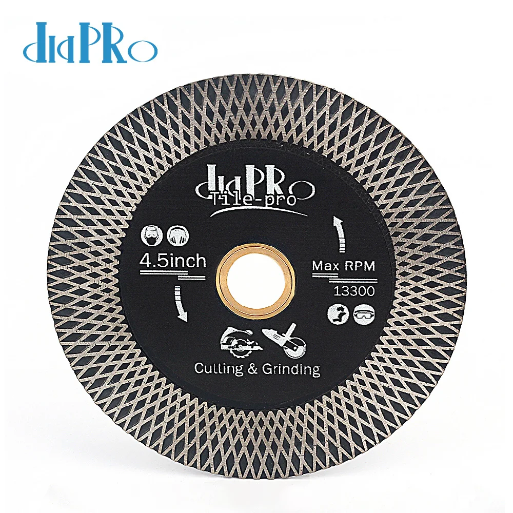 D115mm 4.5 Inch Diamond Blade Turbo Diamond Saw Blade Porcelain Ceramic Tile Blade For Granite MarbleTile Cutting