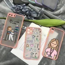 Nurse Medical Medicine Health Heart Phone Case For iPhone 16 15 14 13 12 11 Pro Max Mini SE 7 8 Plus Matte Cover Clear Fundas