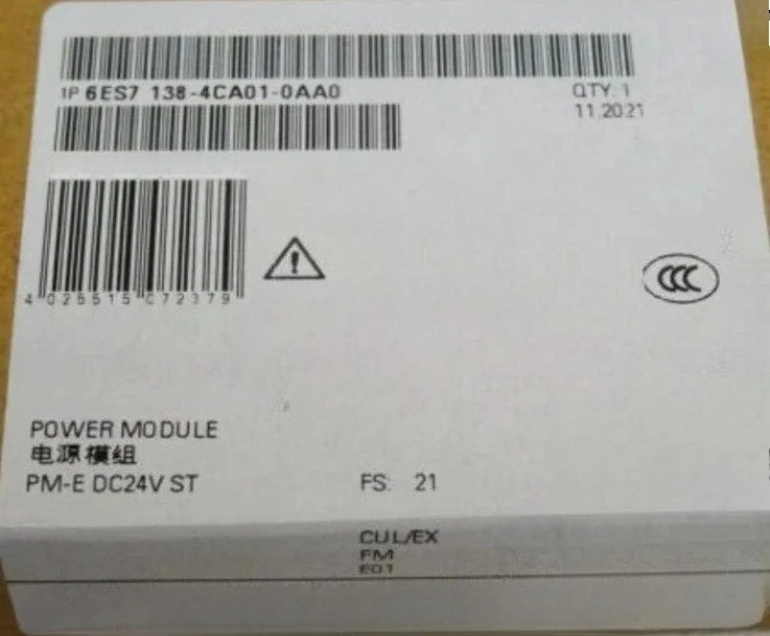 

Совершенно новый оригинальный МОДУЛЬ ПИТАНИЯ 6ES7138-4CA01-0AA0 Быстрая доставка