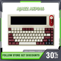 Ajazz Akp846 Wired Mechanical Keyboard 10.1 Inch Smart Display Gasket Structure Hot Swap 84-key QMK/VIA Laptop Accessories