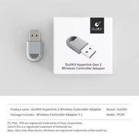 GuliKit Hyperlink 2 Adaptador inalámbrico PC05 Dongle para controlador PS5 PS4, Gamepad Xbox One Gulikit para Windows Android Switch 1/2