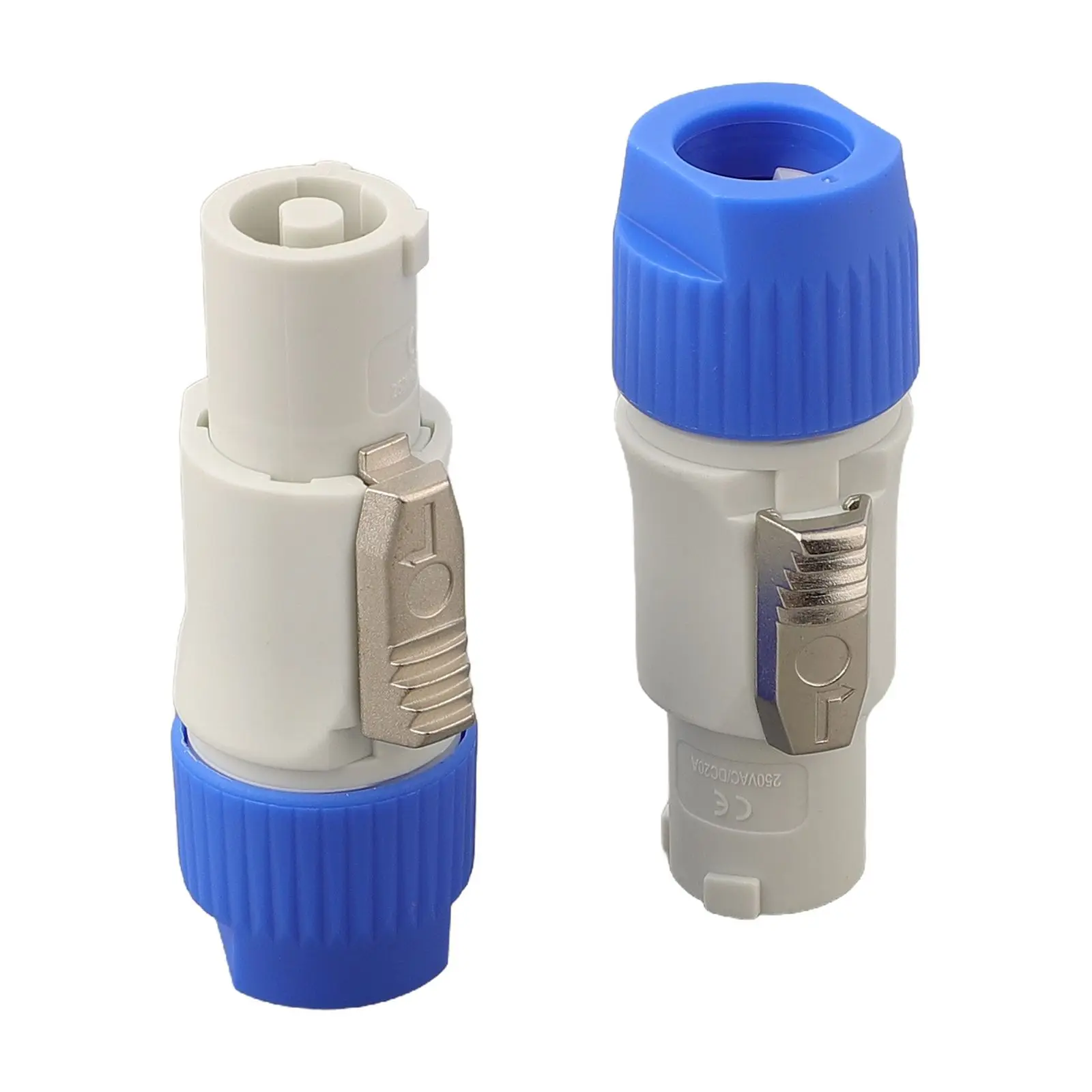 Connector Blue for dmx 3-Pin Speaker Simple for versatile 20A AC Locking Power Precise Capacity Compatibility Home
