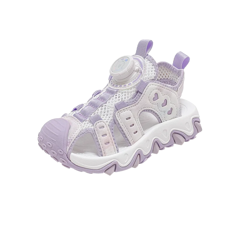 Sport Sandal Cute Flat Comfortable Breathable Non-Slip Casual Walking Soft Sole Sports Shoes Summer Cut-out Sandalias for Kids