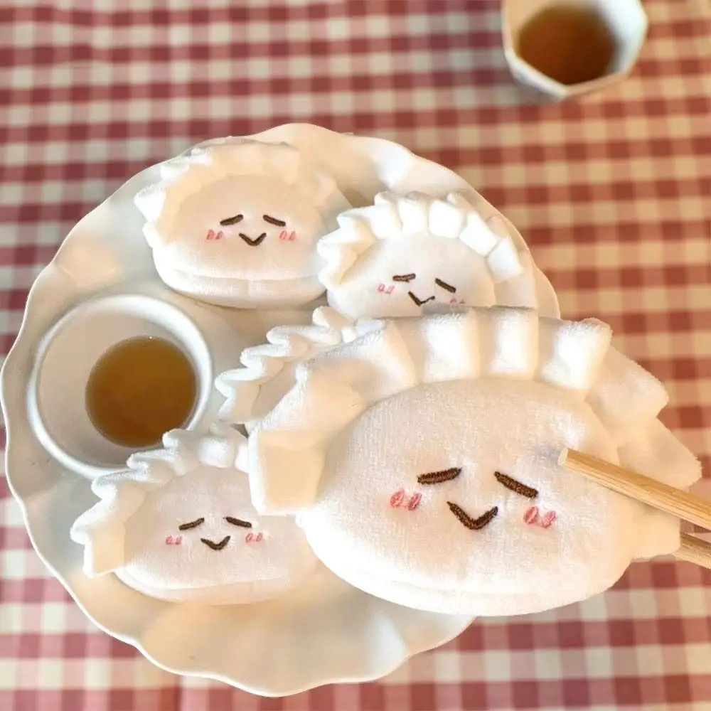 Korean Style Cute Dumplings Coin Purse Charms Japanese Style Cartoon Coin Purse Key Chain Wallet Earphone Storage Bag Gift