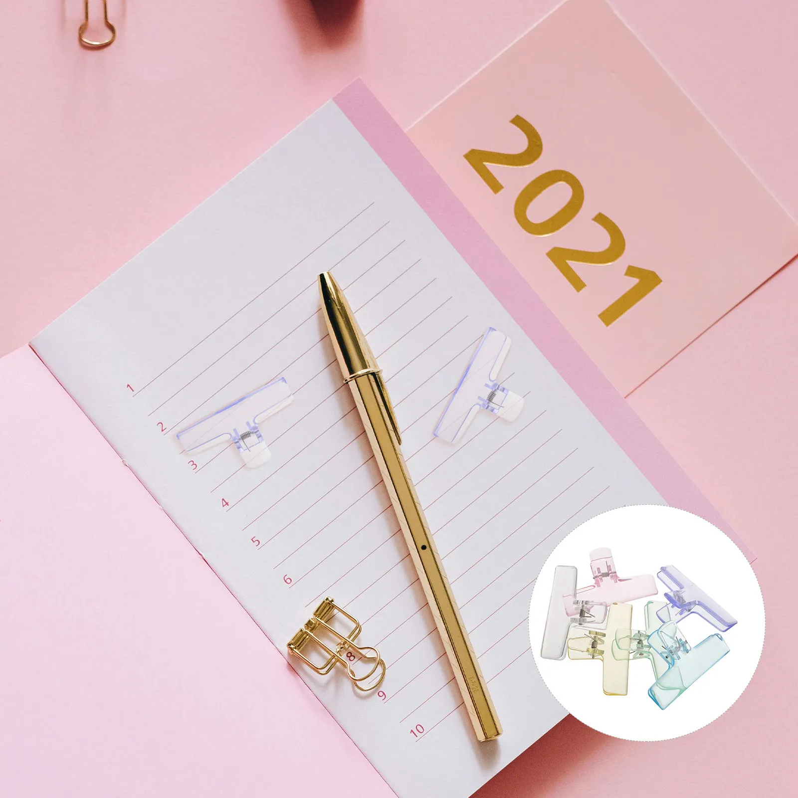 24-clips-acrilicos-de-colores-brillantes-para-encuadernacion-pinzas-multicolor-para-papel-ideales-para-profesores-estudiantes-organizacion-de-oficina-y-diarios