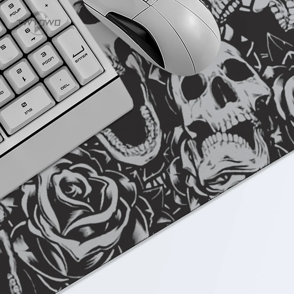 Mouse Pad Gamer Gothic Skeleton Art XL Computer Custom HD Mousepad XXL Playmat Office Computer Mouse Mats Desktop Mouse Pad