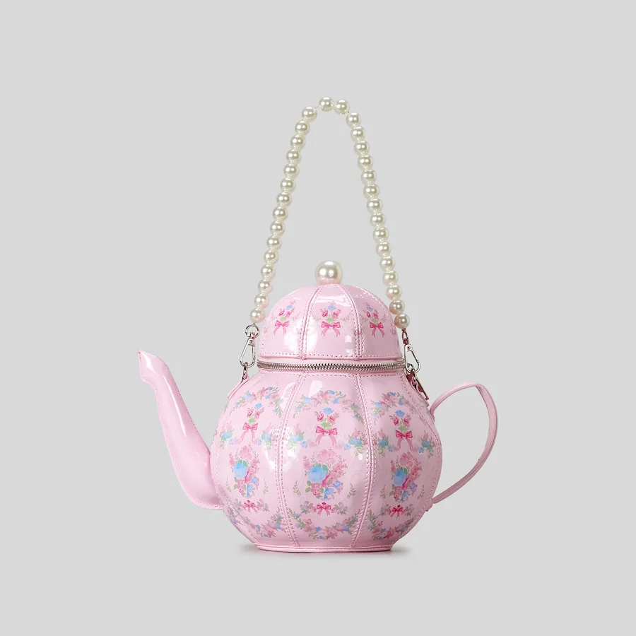 

Funny Messenger Bag Teapot Shaped Crossbody Handbag Cool Single Shoulder Bag Multipurpose Purse Bag for Women Girls