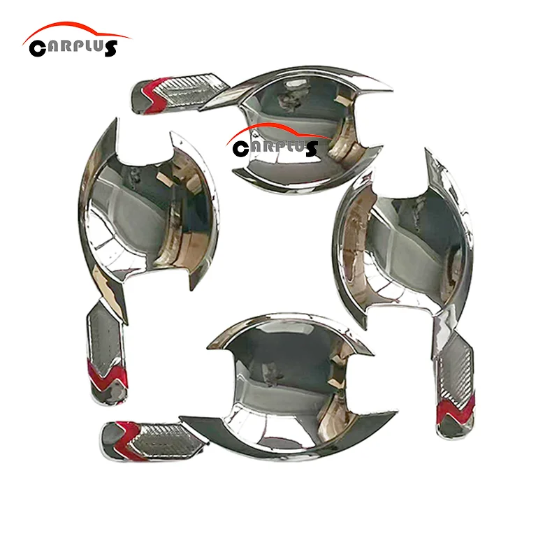 

Auto chrome Door Handle Bowl Cover for MITSUBISHI TRITON L200 2015-2019 interior handle bowl cover accesories chrome kit