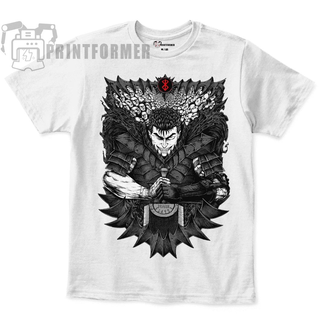 Berserk T-Shirt Manga Guts Berserker Armour Anime Horror Sweater Shirt Soft Tee 100 Cotton