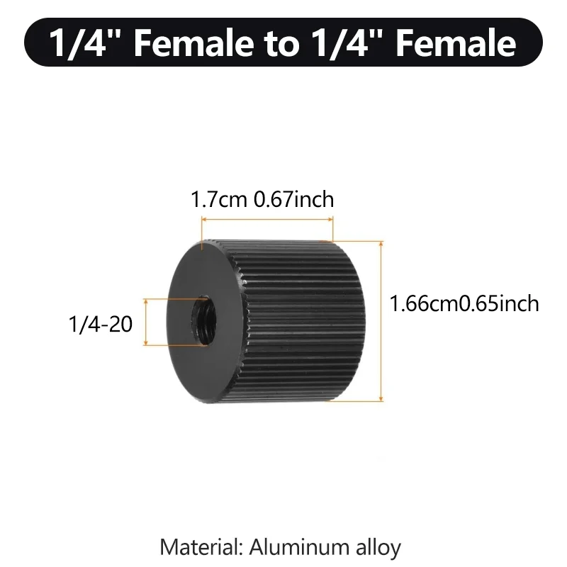 1/4 zu 3/8 M5 M6 M8 Gewindeadapter Stecker auf Buchse Stativschrauben-Adapter für GoPro Insta360 DJI OSMO Action-Kamera