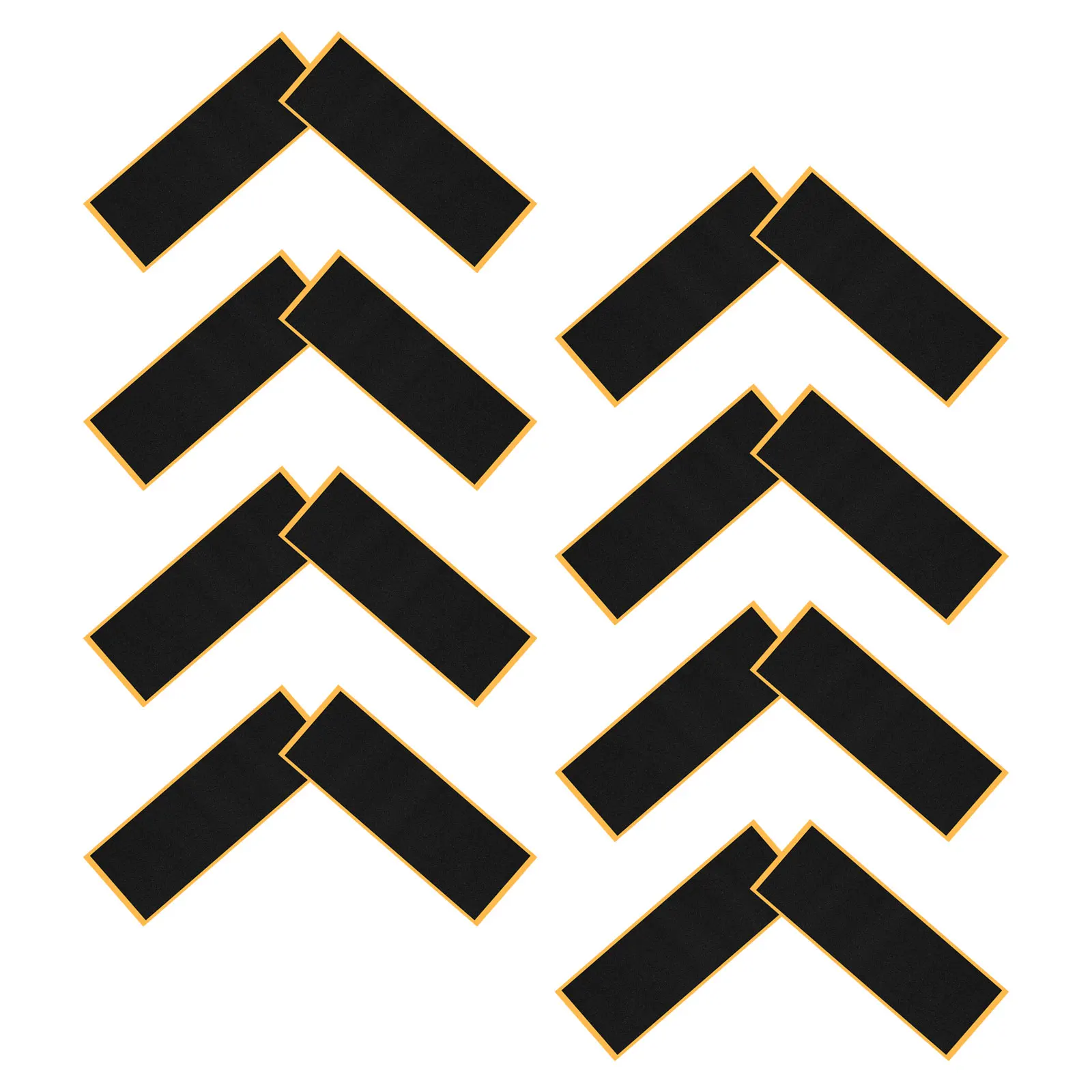 16 pezzi nastro adesivo per skateboard da dito nero 38 mm x 110 mm cuscinetto in schiuma antiscivolo ad alto attrito per mini trucchi da ponte autoadesivo