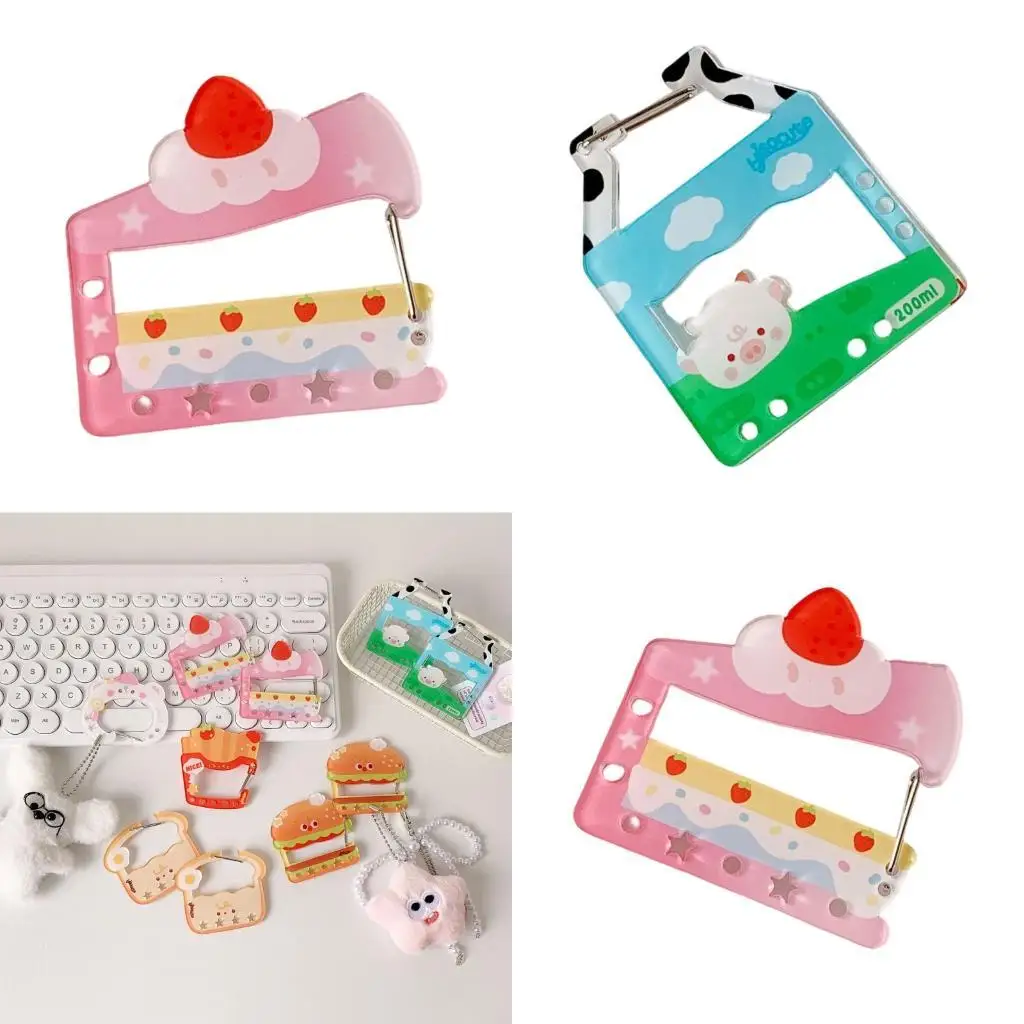 

D46D Причудливый картофель фри и дизайн гамбургера карабинер Clip Fashion Decor Decors для детей на открытом воздухе