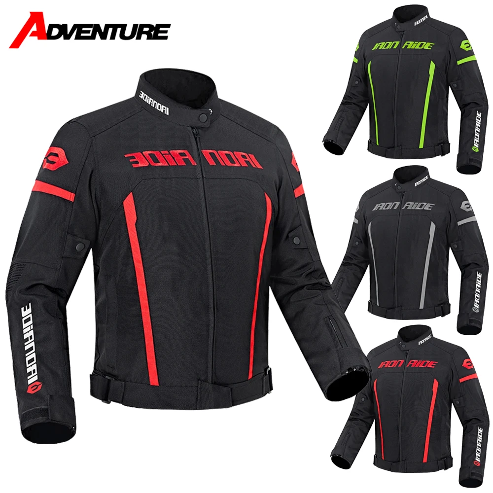 Motorcycle Jacket Waterproof Motorcross Jacket Pants Moto Jacket Windproof Riding Motorbike Clothes With Protective Gear M-3XL