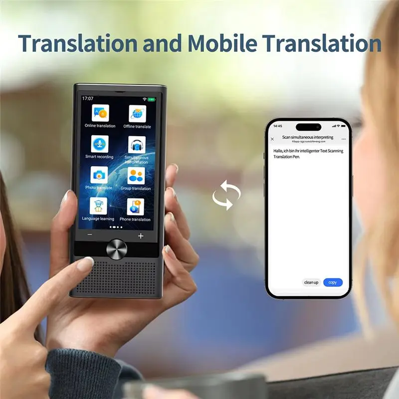 Classic-Portable Translator Device 4G WIFI Enabled 148 Languages Recording Functionality Ai Smart Translation Machine