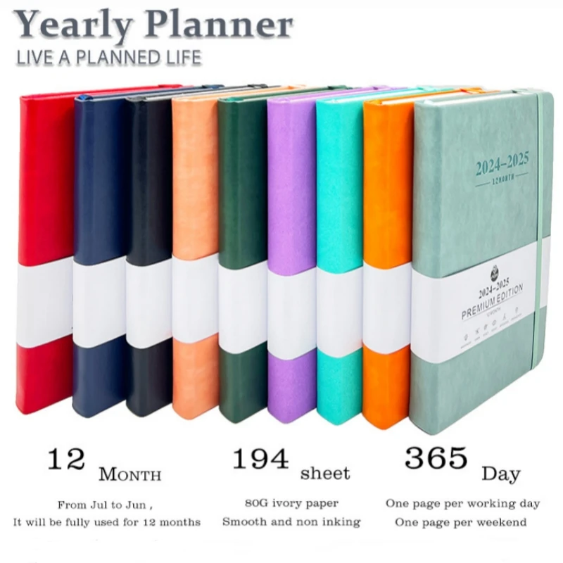 

Ежемесячный Планировщик 2024-2025, блокнот, планировщик управления временем, офисные и школьные принадлежности, блокнот, ежемесячный календарь без стресса