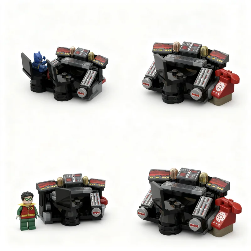 800-pezzi-moc-batcave-classica-e-batmobiles-supereroi-dc-modello-di-bat-in-blocchi-da-costruzione-idea-per-collezione-educativa-3d-da-esposizione-e-assemblaggio