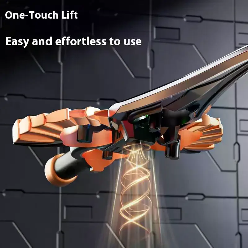 1 Set Boys Gifts RC Flying Sword 4 Axle Fighter With Hand Wave/Controller Mode&Lights 360° Stunt Flip RC Aerial Stunt Plane Toys