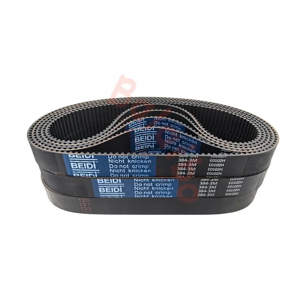 High Torque Rubber HTD3M Timing Belt Perimeter 3M-384/387/390/393/396/402/405/408mm to 3M-441mm Width 6/10/15mm