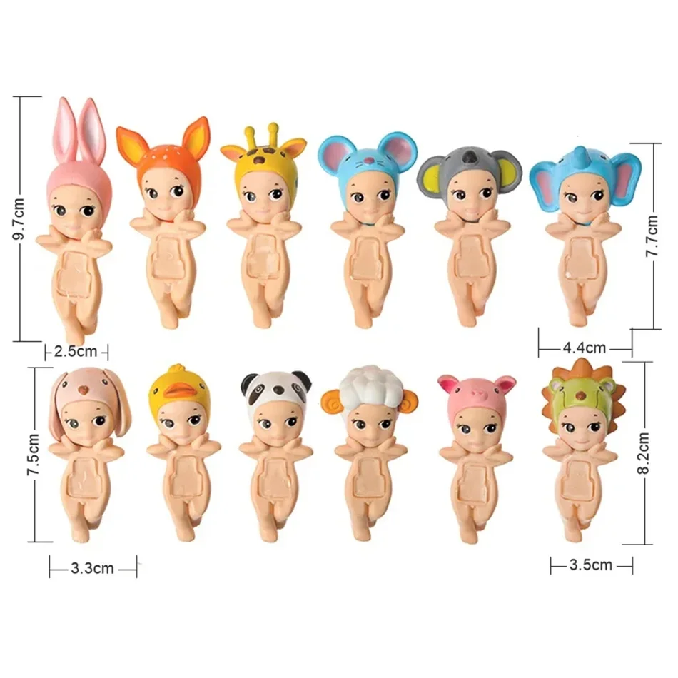 在庫ありソニーエンジェルブラインドボックス動物シリーズミニアニメフィギュア装飾品人形ファン子供クリスマス誕生日おもちゃギフト