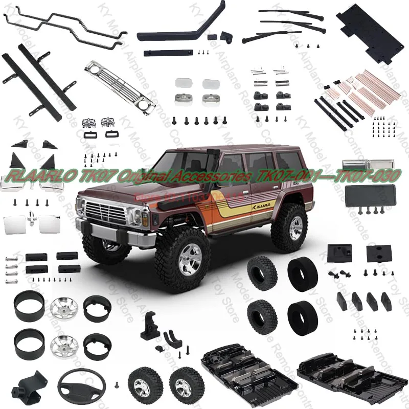 

Riaarlo Tk07 Original Accessories Tk07-001—Tk07-030 Beam Trailer Hook Tire Hub Rear Bumper Interior Assembly Clearance Lamp Lamp