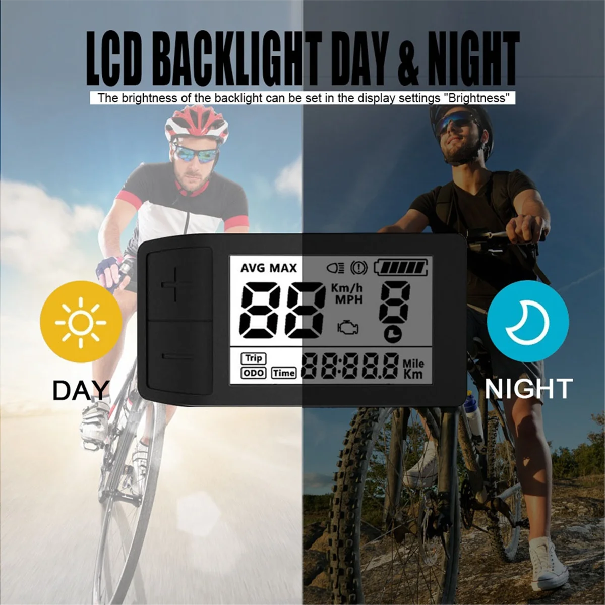 AAA04R Electric Bike 500S Display 0-9 PAS Speed Indicator 24V 36V 48V for BBS01 BBS02 Mid Drive Motor Bicycle Ebike UART Meter