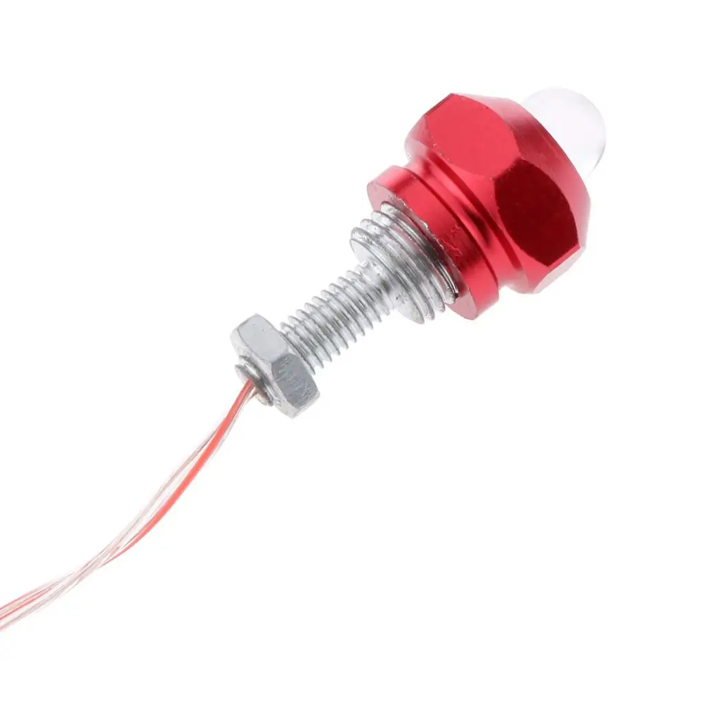 2x אדום אופנוע ראש הזנב האחורי אזהרה הוביל אור מהבהב