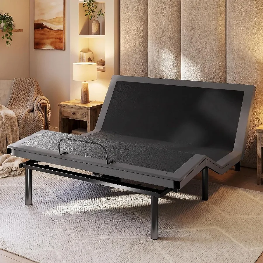 Adjustable Bed Frame, Head and Feet Incline, Zero Gravity