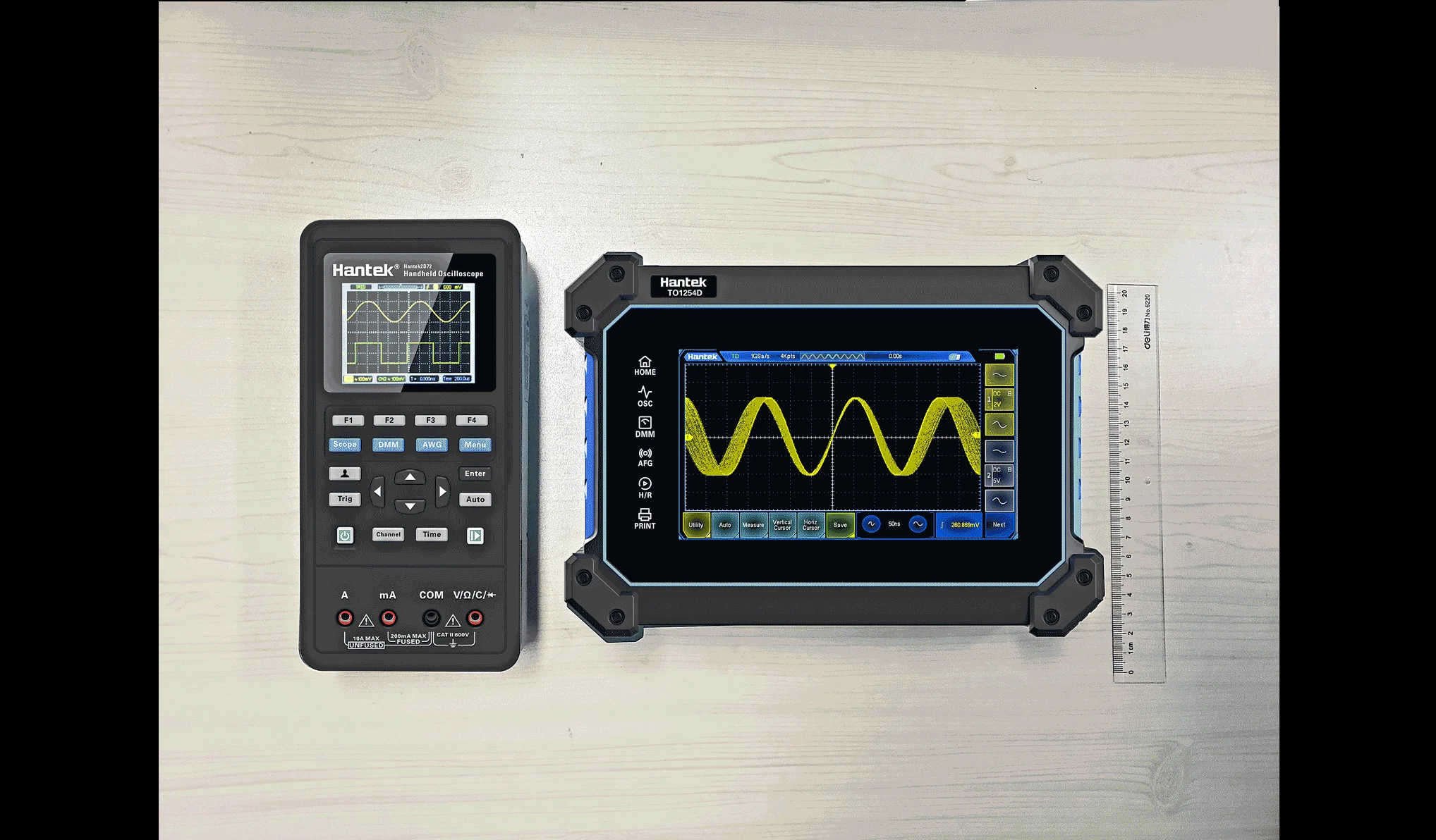 Multi-function Full Touch Screen TO1254D 250MHz Bandwidth 1G Sa/s Sampling Rate 8M Storage Depth  Tablet Digital Oscilloscope