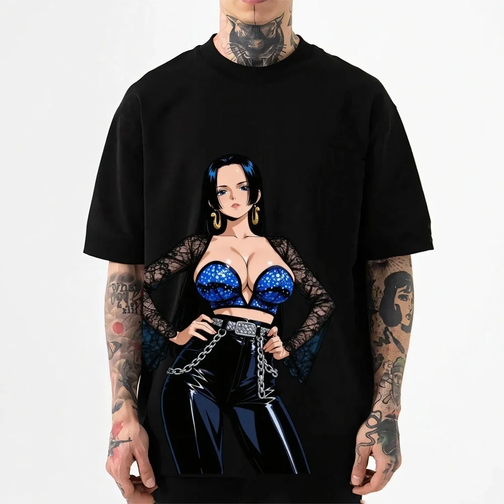 One Piece Boa Hancock Japanese Style Classic Tee High-quality Streetwear Men's Clothing Women's Kids Clothing Summer New T Shirt