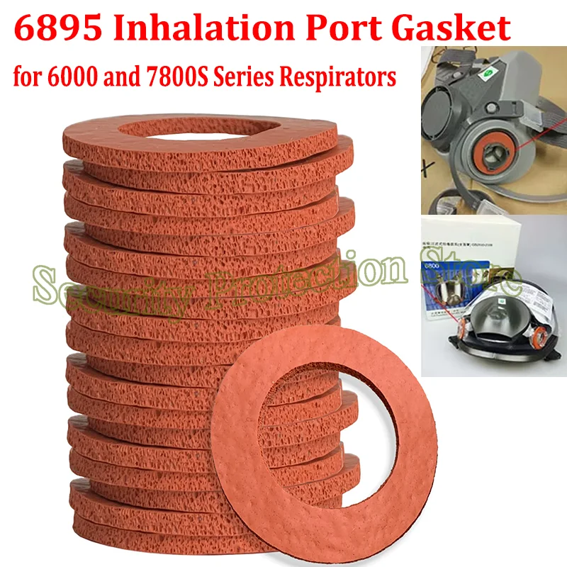 2-10pcs 6895 Inhalation Port Gasket for 6000 and 7800S Series Respirators