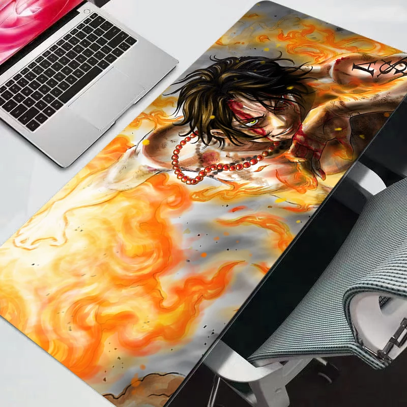 

Коврик для мыши One Piece, резиновый, большой, XXL, для геймеров, настольный коврик, аксессуары для компьютерной клавиатуры, игровой коврик, прочный