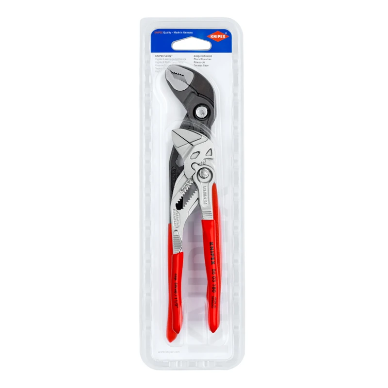 

Knipex 003120 V03 Water Pump Pliers Set Pipe Wrenches Plier And A Wrench In A Single Tool NO.8603180 | 8701250